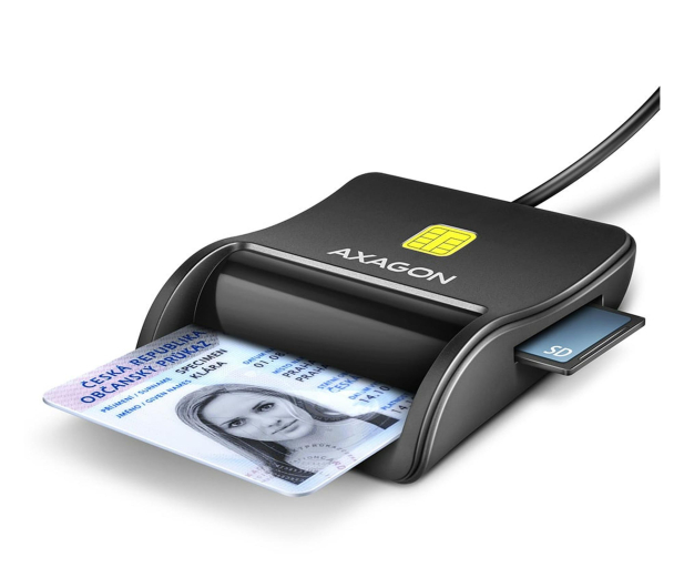 Axagon CRE-SM3SD 4-slot Smart card FlatReader czytnik - 1485437 - zdjęcie